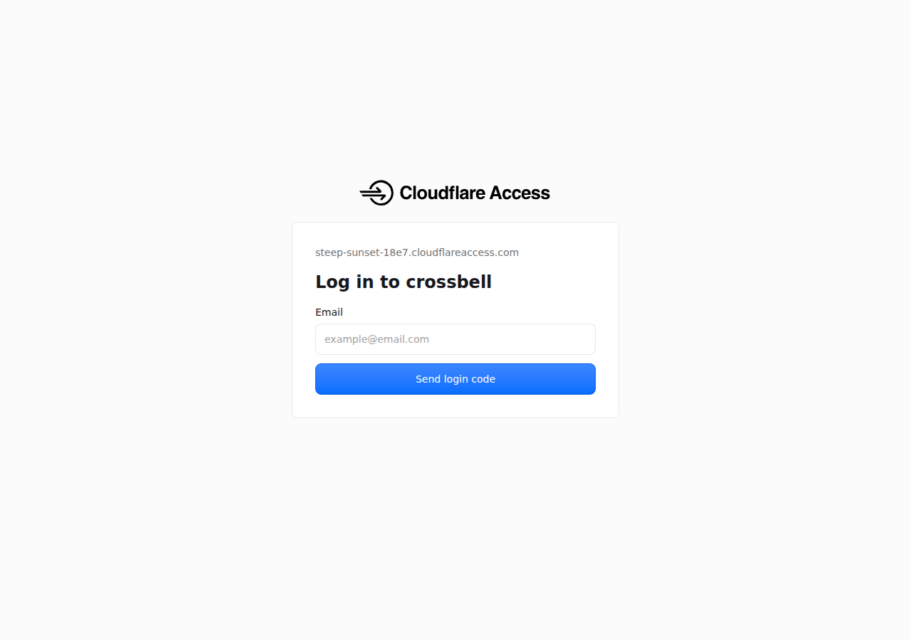 로그인 전 나타나는 Cloudflare Access 이메일 게이트